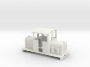 On16.5 centercab diesel 3 loco in White Natural Versatile Plastic
