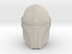 (The) Mandalorian Helmet | CCBS Scale in Natural Sandstone