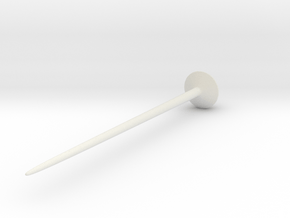 Biconical Pin from Skirpenbeck in White Natural Versatile Plastic