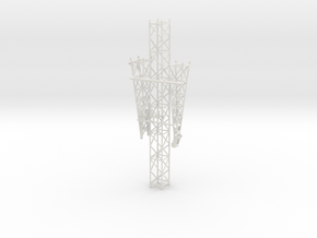 1/87th 100 foot lattice crane boom in White Natural Versatile Plastic