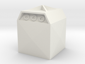 Glass Recycling Container 1/35 in White Natural Versatile Plastic