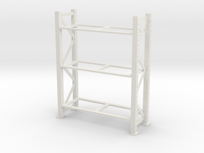 Warehouse Rack 1/12 in White Natural Versatile Plastic