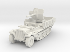 Sdkfz 10/4 B Flak 38 1/100 in White Natural Versatile Plastic