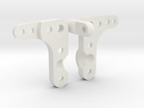 Tamiya Hotshot E Parts 6, 2, & 4 bellcrank in White Natural Versatile Plastic