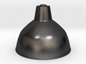 Industrial lampshade in 1:12 in Polished and Bronzed Black Steel