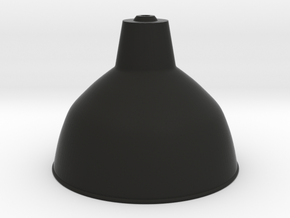 Industrial lampshade in 1:12 in Black Natural Versatile Plastic