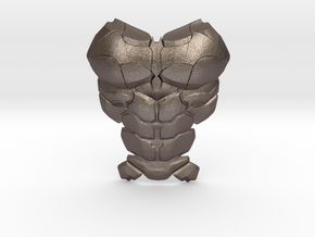 Batman Arkham Batsuit Chestplate | CCBS Scale in Polished Bronzed-Silver Steel