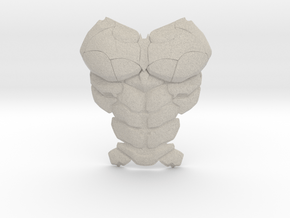 Batman Arkham Batsuit Chestplate | CCBS Scale in Natural Sandstone