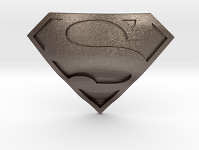 Superman Symbol | CCBS Range in Polished Bronzed-Silver Steel