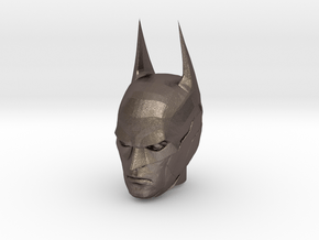 Batman Arkham Knight Head | CCBS Scale in Polished Bronzed-Silver Steel