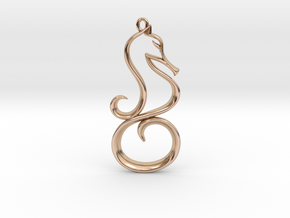 The Seahorse Pendant in 14k Rose Gold
