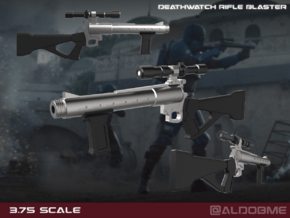 Death Watch Blaster rifle 3.75 scale in Tan Fine Detail Plastic