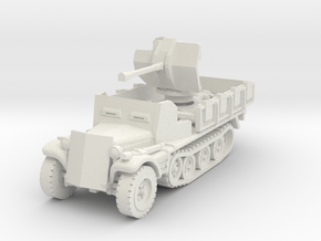 Sdkfz 10/4 B Flak 38 Armoured 1/56 in White Natural Versatile Plastic