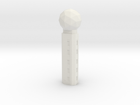 Radar ATC Tower 1/87 in White Natural Versatile Plastic