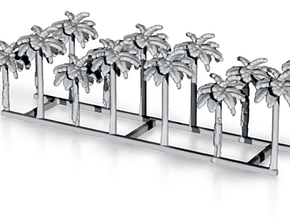 1/1500 Scale Palm Trees set of 12 in Tan Fine Detail Plastic