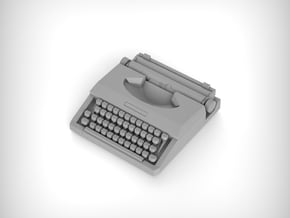 Typewriter 01. 1:12 Scale in Tan Fine Detail Plastic