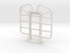 1/25th Reverse Ear Logging Headache Rack cab guard in White Natural Versatile Plastic