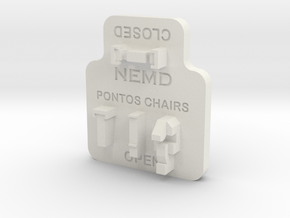 Pontos Deck Chair Tool in White Natural Versatile Plastic