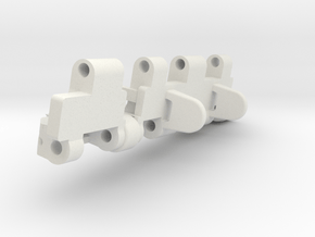 1/6 scale Tiger 1 track link in White Natural Versatile Plastic