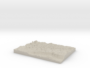 Model of Inland Lake in Natural Sandstone