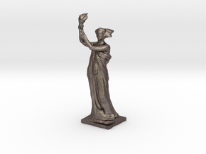 "Goddess of Democracy" Statue Replica in Polished Bronzed-Silver Steel