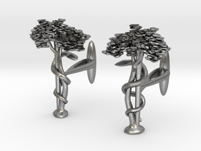 Asclepian Cufflinks Orthopedic in Natural Silver
