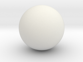 Sphere.obj in White Natural Versatile Plastic