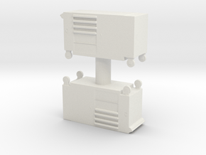 Toolbox Trolley (x2) 1/72 in White Natural Versatile Plastic