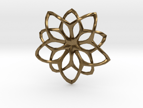 Flower Loops Pendant in Natural Bronze