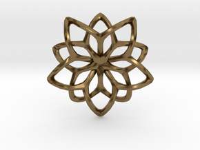 Flower Loops Single in Natural Bronze