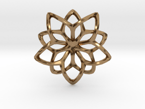 Flower Loops Single in Natural Brass