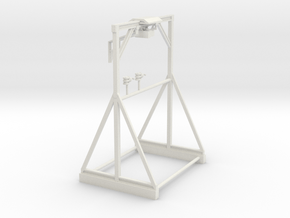1/50th Mar Hook Log Trailer Hoist Crane in White Natural Versatile Plastic