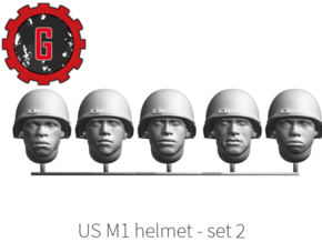 28mm heroic scale M1 Helmet (set 2) in Tan Fine Detail Plastic: Small