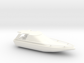 James Bond Moonraker Boat in White Processed Versatile Plastic