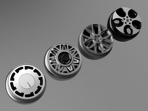 1/64 scale Wheel Multi Pack G - VW GTI in Tan Fine Detail Plastic