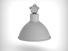 Industrial Lamp 01. 1:12 Scale  in Tan Fine Detail Plastic