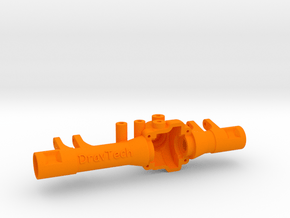 DravTech Front Mini Axle in Orange Processed Versatile Plastic