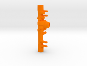 DravTech Front Mini Axle AR60 splines in Orange Processed Versatile Plastic