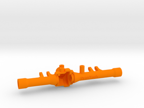 DravTech Rear Mini Crawler Axle - MRC gears in Orange Processed Versatile Plastic