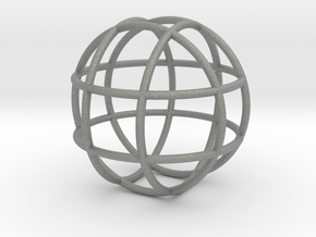 0848 Sphere F(x,y,z)=a #001 in Gray PA12