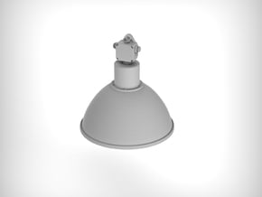 Industrial Lamp 01. 1:35 Scale (x4 Units) in Smooth Fine Detail Plastic