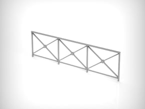 Railing 01. 1:24 Scale in White Natural Versatile Plastic