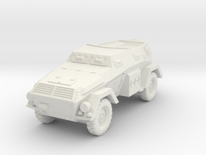 Sdkfz 247 Ausf B armored car WW2 in White Natural Versatile Plastic: 1:100