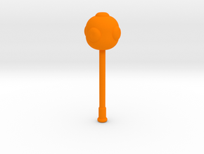 Long Mace in Orange Processed Versatile Plastic