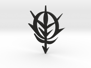 Zeon Emblem 6.5 cm tall in Black Natural Versatile Plastic