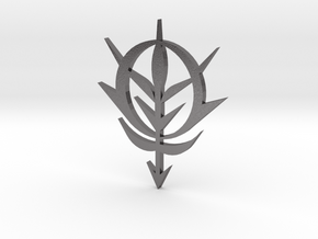 Zeon Emblem 6.5 cm tall in Polished Nickel Steel