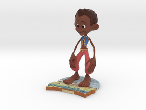 Kana statue from the graphic novel Kana's Island in Natural Full Color Sandstone: Medium