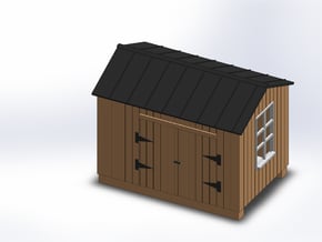 HANDCAR SHED in White Natural Versatile Plastic