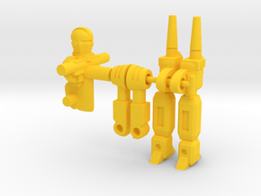 MECH Agent RoGunner for Ground Soldier Warrior  in Yellow Processed Versatile Plastic