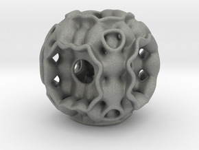 Sphere Cube Pendant in Gray PA12